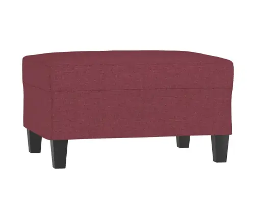 Četrdaļīgs Dīvānu Komplekts Ar Spilveniem, Vīnsarkans Audums Vidaxl