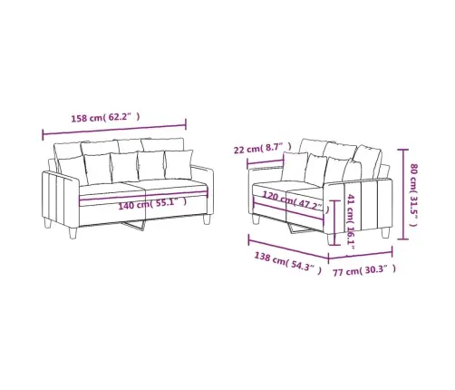Divdaļīgs Dīvānu Komplekts Ar Spilveniem, Gaiši Pelēks Audums Vidaxl
