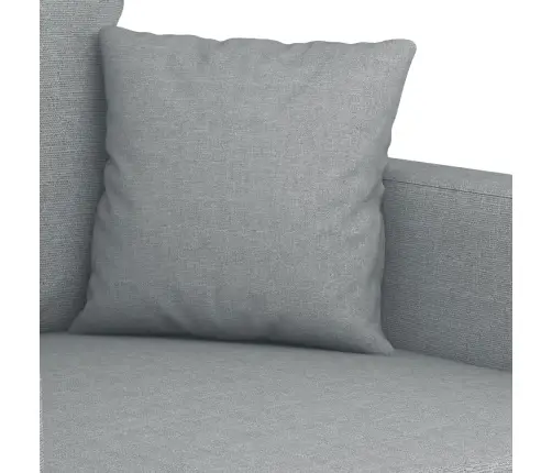 Divdaļīgs Dīvānu Komplekts Ar Spilveniem, Gaiši Pelēks Audums Vidaxl