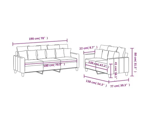 Divdaļīgs Dīvānu Komplekts Ar Spilveniem, Vīnsarkans Audums Vidaxl