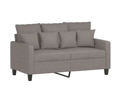 Divdaļīgs Dīvānu Komplekts Ar Spilveniem, Pelēkbrūns Audums Vidaxl