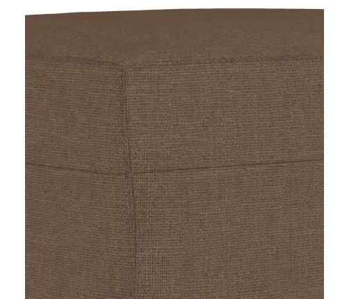 Sofos Komplektas Su Pagalvėlėmis, 3 Dalių, Rudas, Audinys