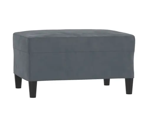 Četrdaļīgs Dīvānu Komplekts Ar Spilveniem, Tumši Pelēks Samts Vidaxl