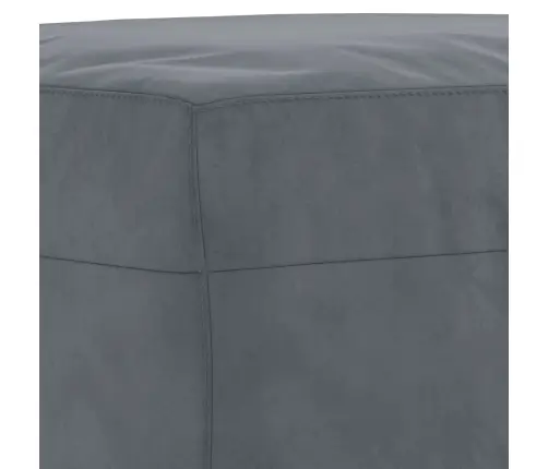 Četrdaļīgs Dīvānu Komplekts Ar Spilveniem, Tumši Pelēks Samts Vidaxl