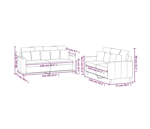 Divdaļīgs Dīvānu Komplekts Ar Spilveniem, Dzeltens Samts Vidaxl