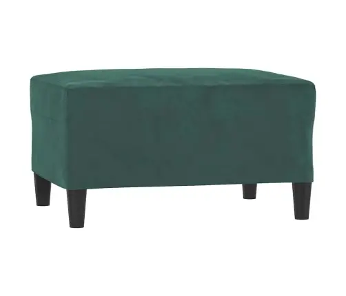 Sofos Komplektas Su Pagalvėlėmis, 3 Dalių, Žalias, Aksomas