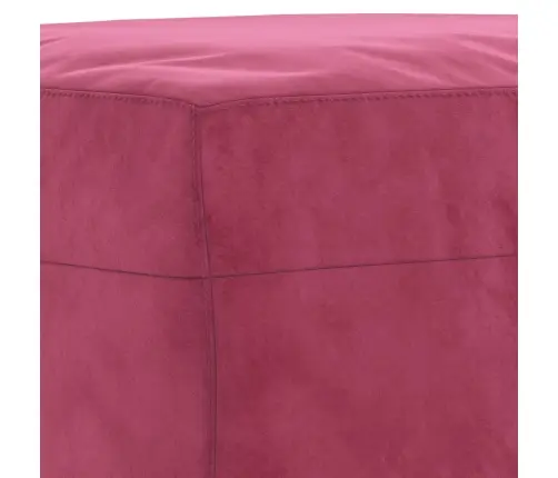 3-Osaline Diivanikomplekt Patjadega, Veinipunane, Samet