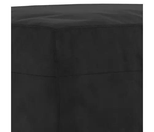 Sofos Komplektas Su Pagalvėlėmis, 3 Dalių, Juodas, Aksomas