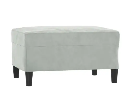 Trīsdaļīgs Dīvānu Komplekts Ar Spilveniem, Gaiši Pelēks Samts Vidaxl