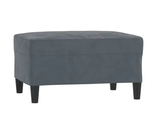 Trīsdaļīgs Dīvānu Komplekts Ar Spilveniem, Tumši Pelēks Samts Vidaxl