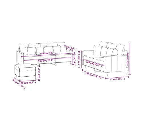 Trīsdaļīgs Dīvānu Komplekts Ar Spilveniem, Tumši Pelēks Samts Vidaxl