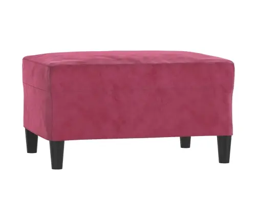 3-Osaline Diivanikomplekt Patjadega, Veinipunane, Samet