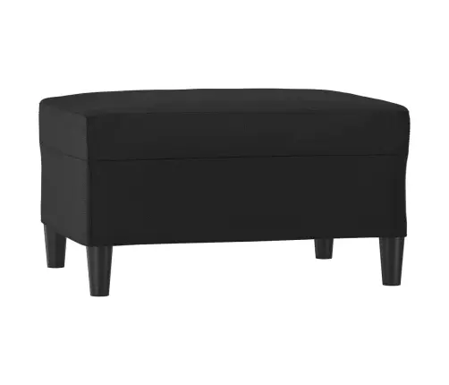 4-Osaline Diivanikomplekt Patjadega, Must, Kunstnahk