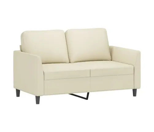 Trīsdaļīgs Dīvānu Komplekts, Spilveni, Krēmkrāsas Mākslīgā Āda Vidaxl