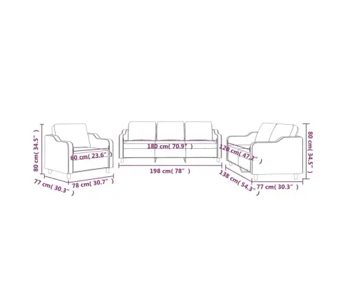Trīsdaļīgs Dīvānu Komplekts Ar Spilveniem, Krēmkrāsas Audums Vidaxl