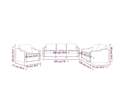 Trīsdaļīgs Dīvānu Komplekts Ar Spilveniem, Dzeltens Audums Vidaxl