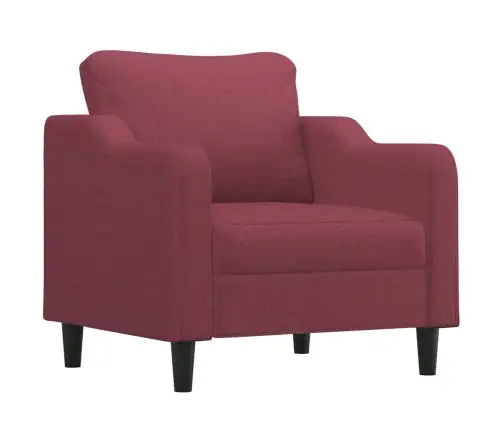 Trīsdaļīgs Dīvānu Komplekts Ar Spilveniem, Vīnsarkans Audums Vidaxl