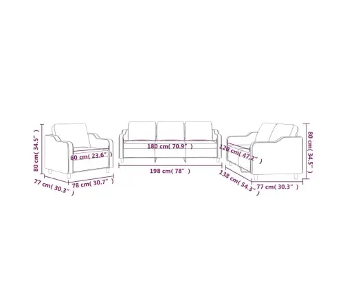 Trīsdaļīgs Dīvānu Komplekts Ar Spilveniem, Vīnsarkans Audums Vidaxl