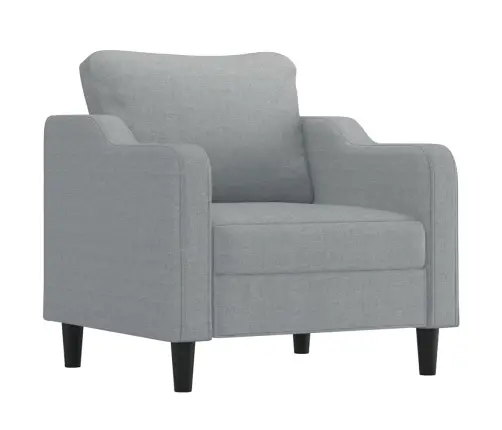 4-Osaline Diivanikomplekt Patjadega, Helehall, Kangas