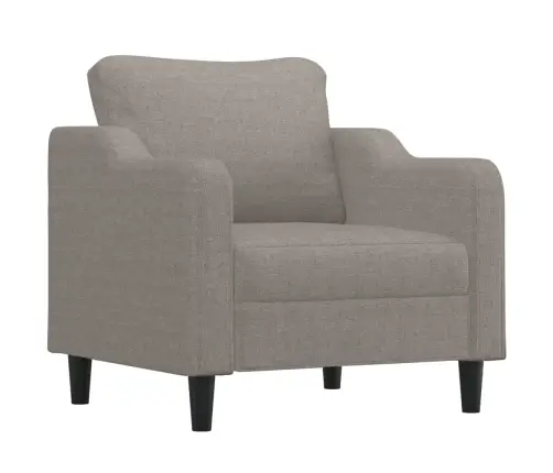 Trīsdaļīgs Dīvānu Komplekts Ar Spilveniem, Pelēkbrūns Audums Vidaxl