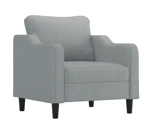 Sofos Komplektas Su Pagalvėmis, 4 Dalių, Pilkas, Audinys