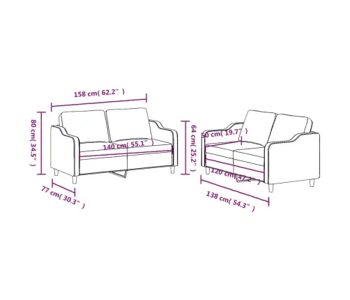 Divdaļīgs Dīvānu Komplekts Ar Spilveniem, Krēmkrāsas Audums Vidaxl