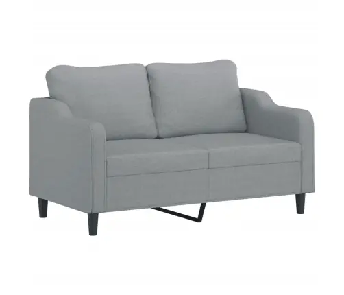 Trīsdaļīgs Dīvānu Komplekts, Gaiši Pelēks Audums Vidaxl