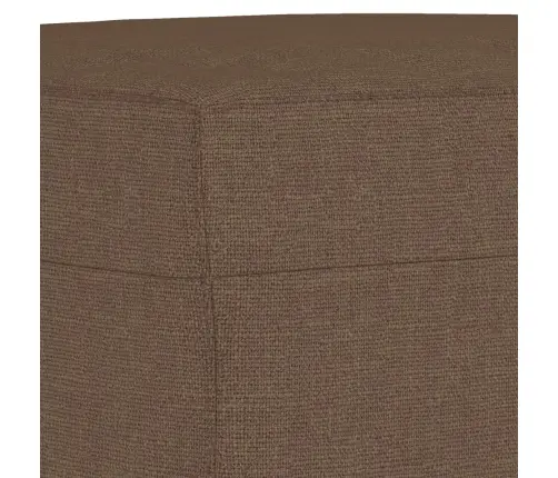 Sofos Komplektas Su Pagalvėlėmis, 3 Dalių, Rudas, Audinys