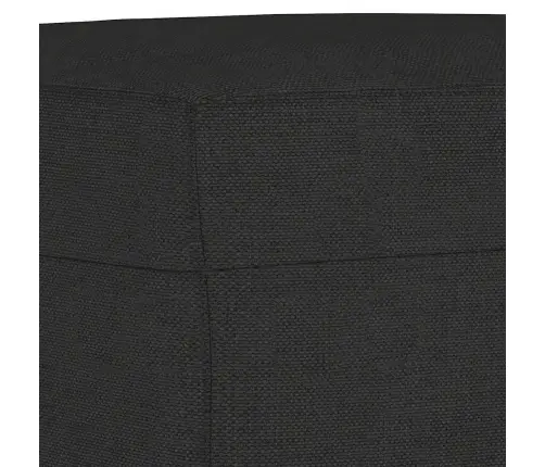 Trīsdaļīgs Dīvānu Komplekts Ar Spilveniem, Melns Audums Vidaxl