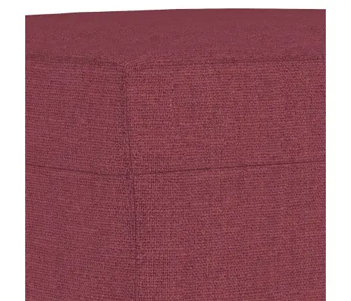 Trīsvietīgs Dīvānu Komplekts Ar Spilveniem, Vīnsarkans Audums Vidaxl