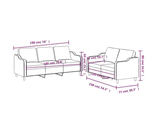 Divdaļīgs Dīvānu Komplekts Ar Spilveniem, Krēmkrāsas Audums Vidaxl