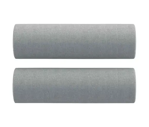 2-Osaline Diivanikomplekt Patjadega, Helehall, Kangas