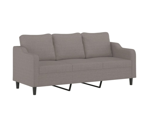 Sofos Komplektas Su Pagalvėmis, 2 Dalių, Taupe, Audinys