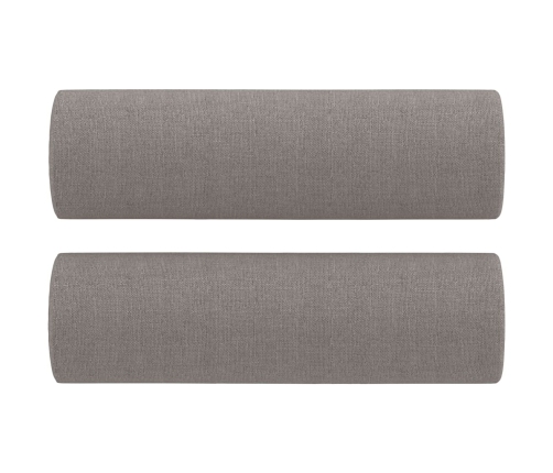 Sofos Komplektas Su Pagalvėmis, 2 Dalių, Taupe, Audinys