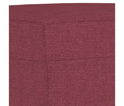 Trīsvietīgs Dīvānu Komplekts Ar Spilveniem, Vīnsarkans Audums Vidaxl