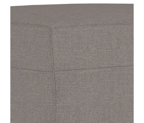 Trīsdaļīgs Dīvānu Komplekts Ar Spilveniem, Pelēkbrūns Audums Vidaxl