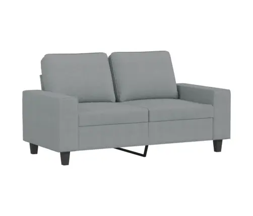 Sofos Komplektas, 3 Dalių, Šviesiai Pilkos Spalvos, Audinys