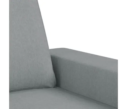 Sofos Komplektas, 4 Dalių, Šviesiai Pilkos Spalvos, Audinys