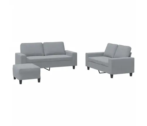 3-Osaline Diivanikomplekt, Helehall, Kangas