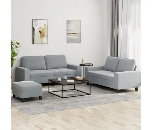 3-Osaline Diivanikomplekt, Helehall, Kangas