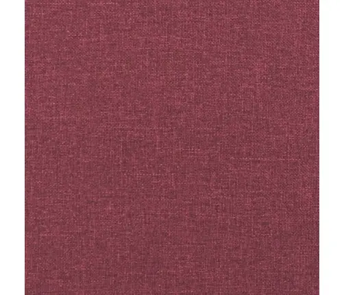 Sofos Komplektas, 3 Dalių, Raudonojo Vyno Spalvos, Audinys