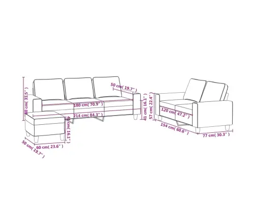 Sofos Komplektas, 3 Dalių, Šviesiai Pilkos Spalvos, Audinys