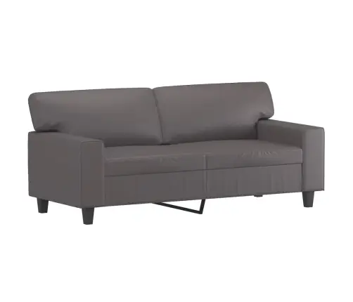 Divdaļīgs Dīvānu Komplekts, Pelēka Mākslīgā Āda Vidaxl