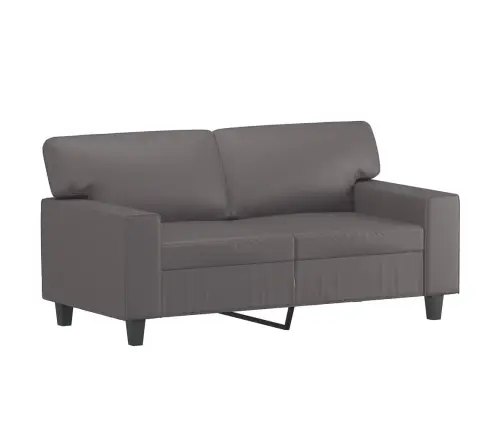 Trīsdaļīgs Dīvānu Komplekts, Pelēka Mākslīgā Āda Vidaxl