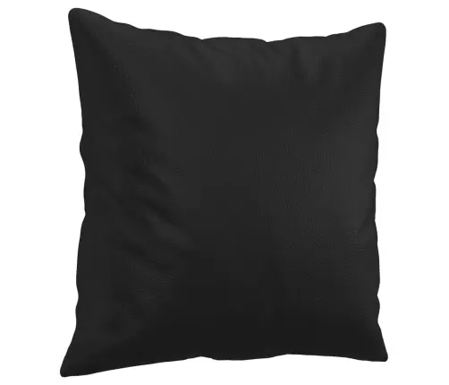 2-Osaline Diivanikomplekt Patjadega, Must, Kunstnahk