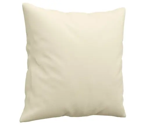 Divdaļīgs Dīvānu Komplekts, Spilveni, Krēmkrāsas Mākslīgā Āda Vidaxl