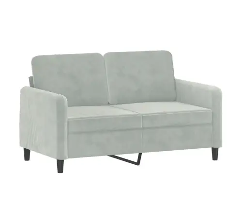 Trīsdaļīgs Dīvānu Komplekts, Gaiši Pelēks Samts Vidaxl