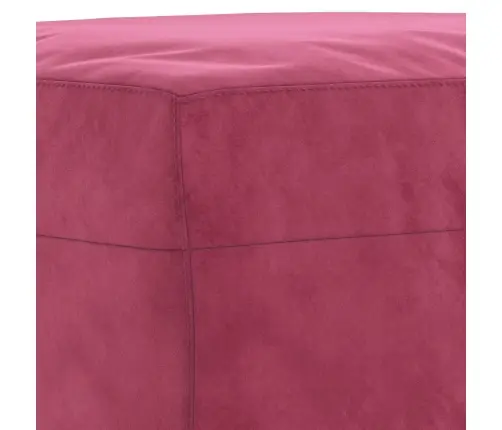 3-Osaline Diivanikomplekt Patjadega, Veinipunane, Samet