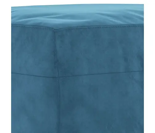 Trīsdaļīgs Dīvānu Komplekts Ar Spilveniem, Zils Samts Vidaxl