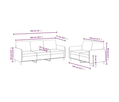Divdaļīgs Dīvānu Komplekts, Vīnsarkans Samts Vidaxl